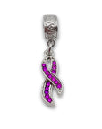 "Purple Awareness Ribbon" Clip-on Charm