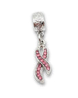 "Pink Awareness Ribbon" Clip-on Charm
