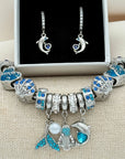 Splash of Blue Gift Set - Bracelet & Earrings
