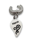 "Nana" Half Heart Clip-on Charm