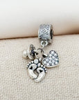 Footprints on My Heart Clip-on Charm