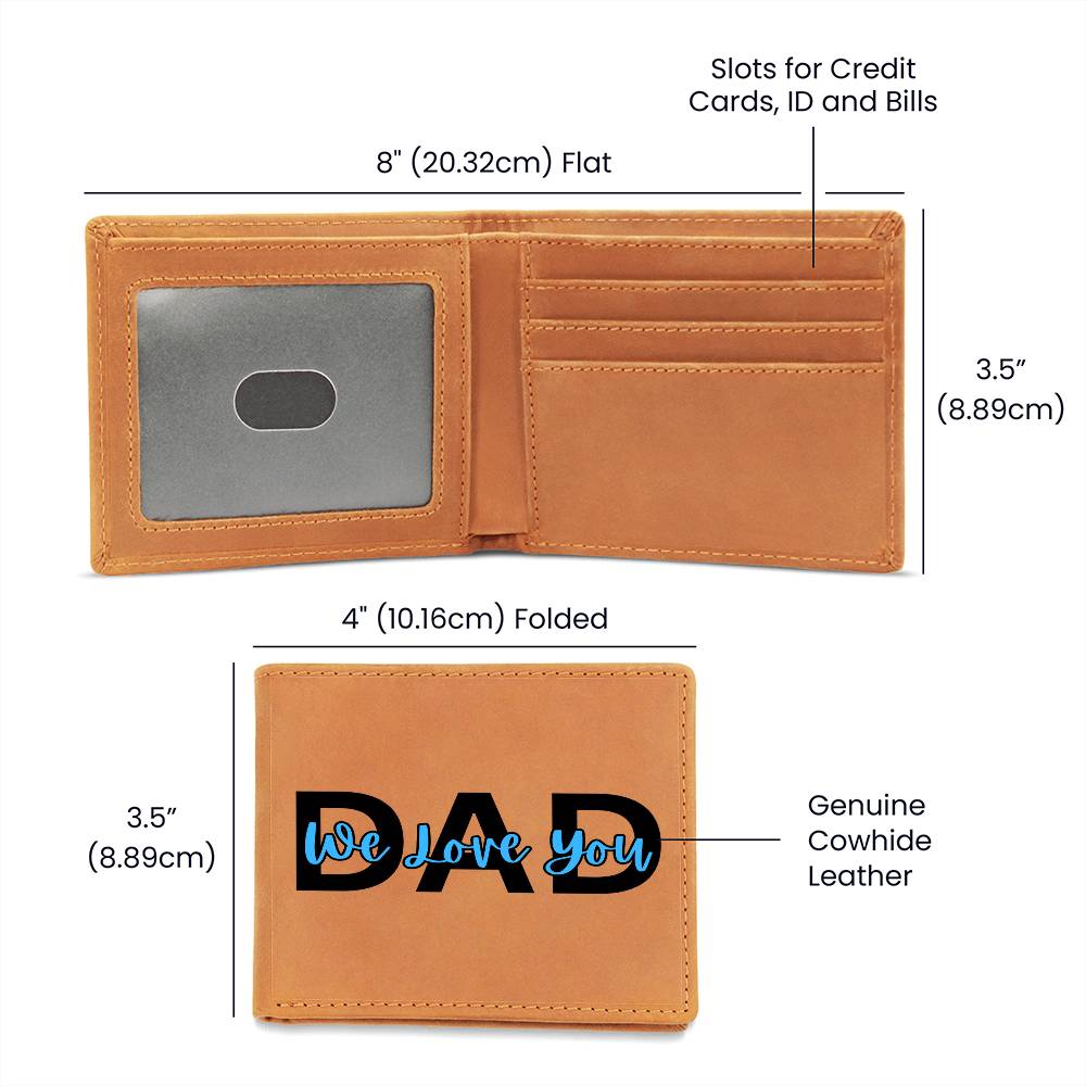 Dad, We Love You Wallet