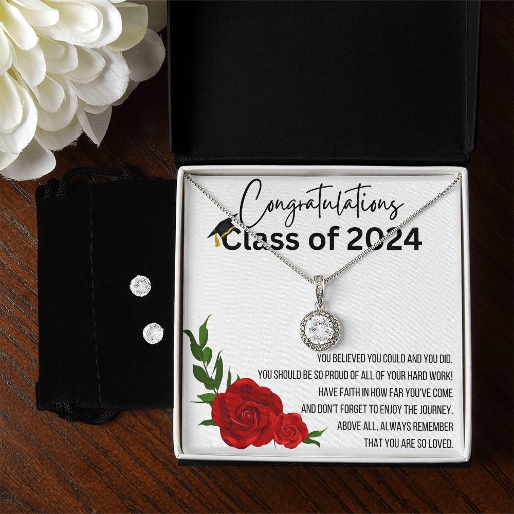 Class of 2024 Necklace and Earring Set