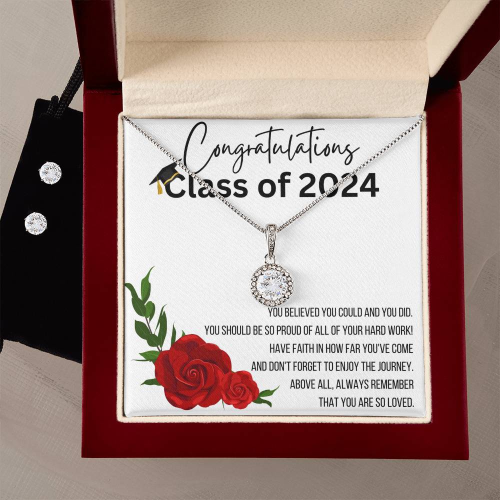 Class of 2024 Necklace and Earring Set