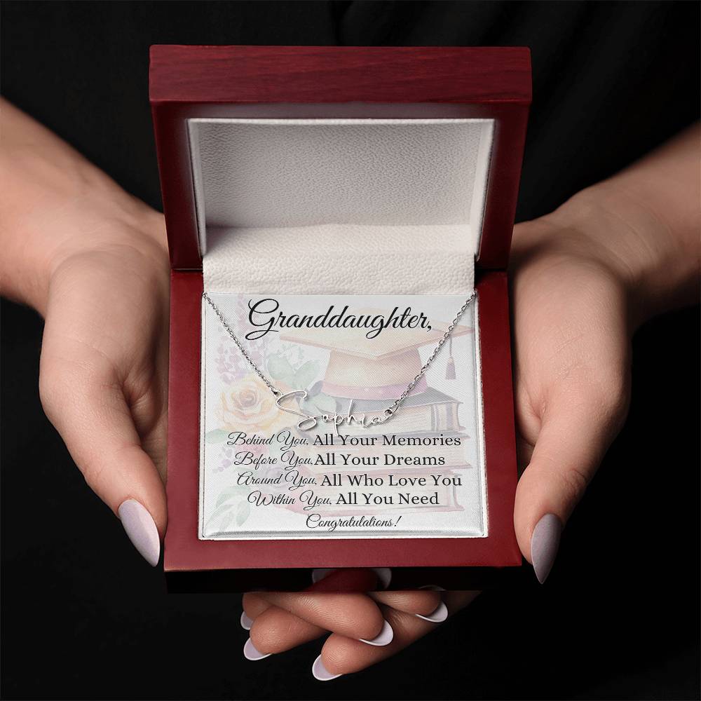 Granddaughter's Graduation Necklace