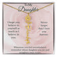 To My Daughter Birth Flower Name Necklace