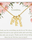 We Love You Grandma Necklace-1 to 4 names