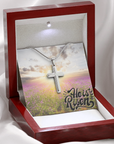 He is Risen Cross Necklace