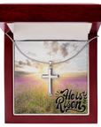 He is Risen Cross Necklace