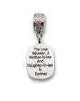 "Mother-in-law Daughter-in-law" Quote Clip-on Charm