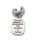 "Grandmother GrandSON" Quote Clip-on Charm