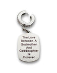 "Godmother Goddaughter" Quote Clip-on Charm