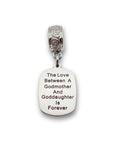 "Godmother Goddaughter" Quote Clip-on Charm