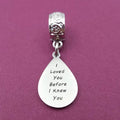 "I Loved You Before I Knew You" Quote Clip-on Charm