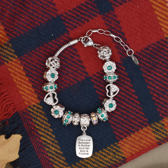 Mother Son Eternal Love Bracelet & Keychain