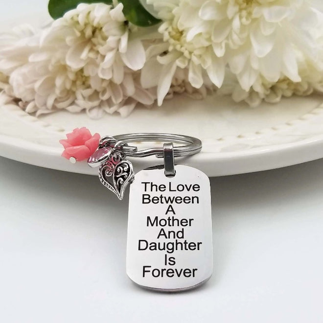 Mother Daughter Keychain