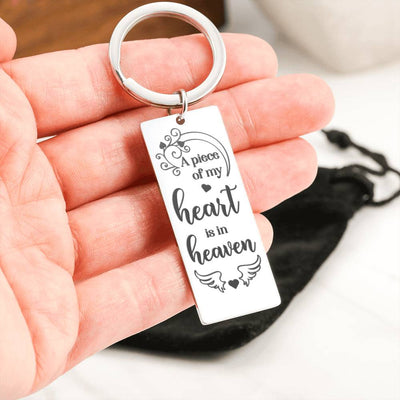 Piece of my Heart Engravable Keychain