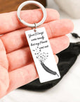 Your Wings Were Ready Engravable Keychain