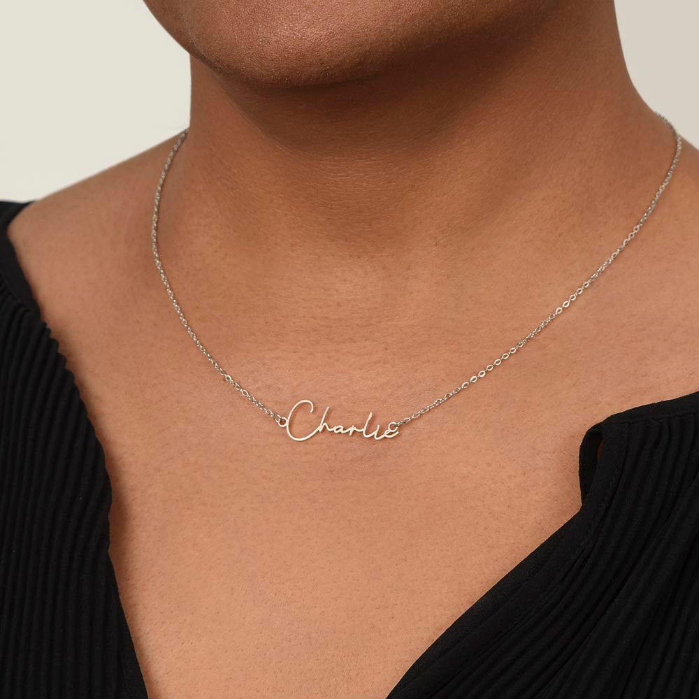 Personalized Mom to Be Name Necklace