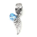 "Wing with blue gem" Clip-on Charm